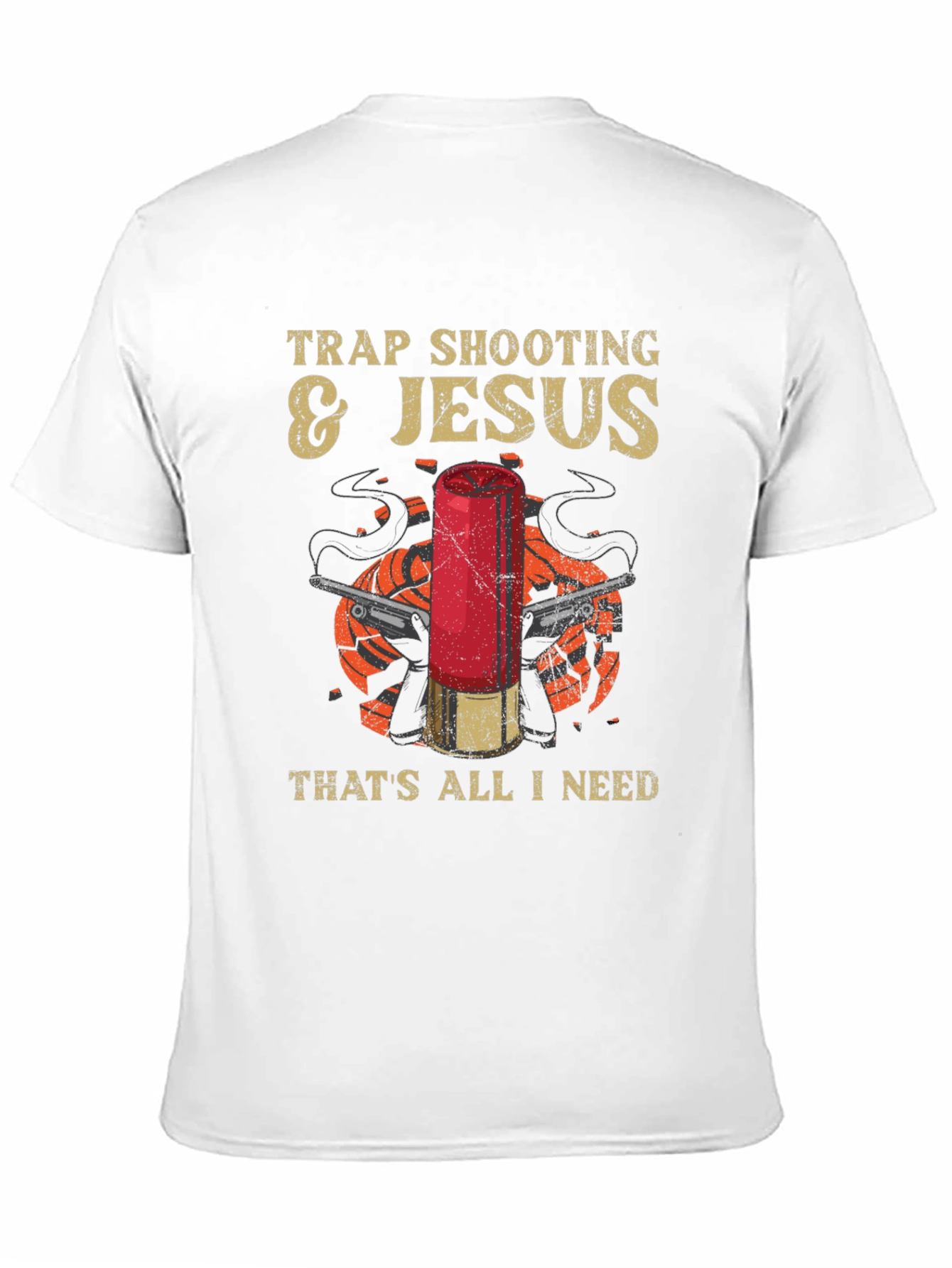 Trap Shooting & Jesus Graphic T-Shirt