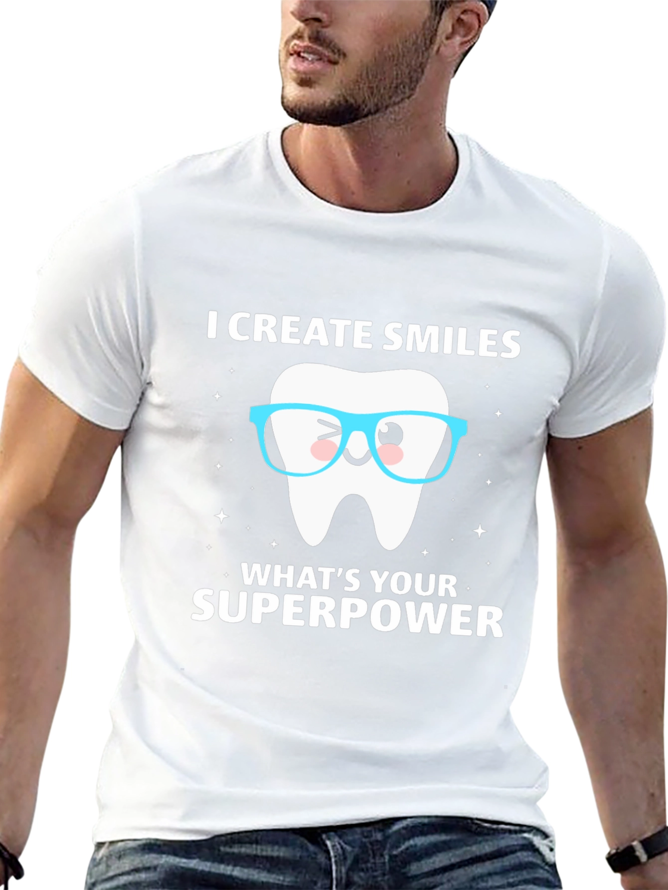 I Create Smiles T-Shirt Dentist Superpower Tee