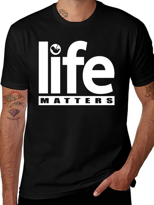 Life Matters Pro-Life T-Shirt Black