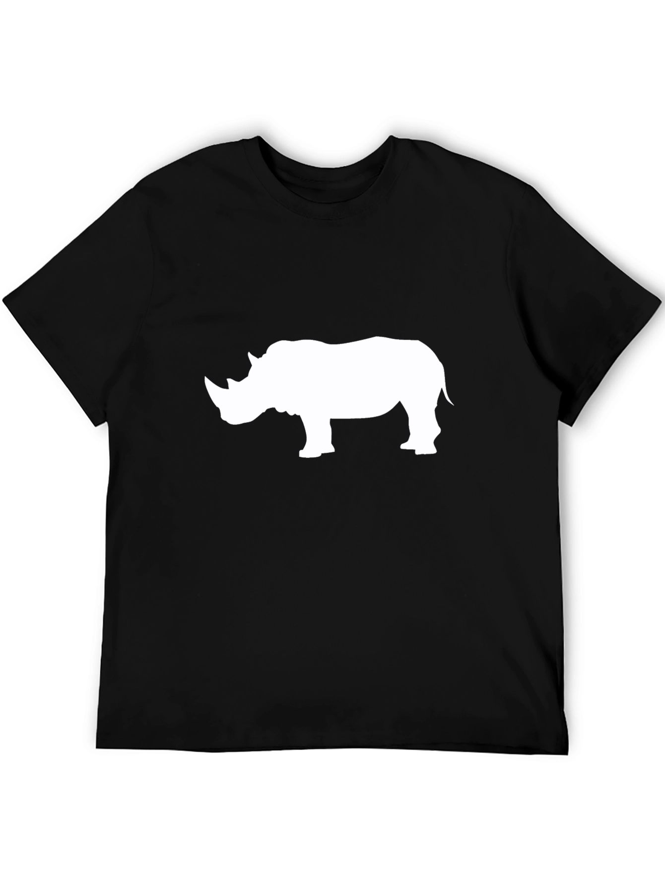 Black Rhino Graphic Tee - Stylish Wildlife Design