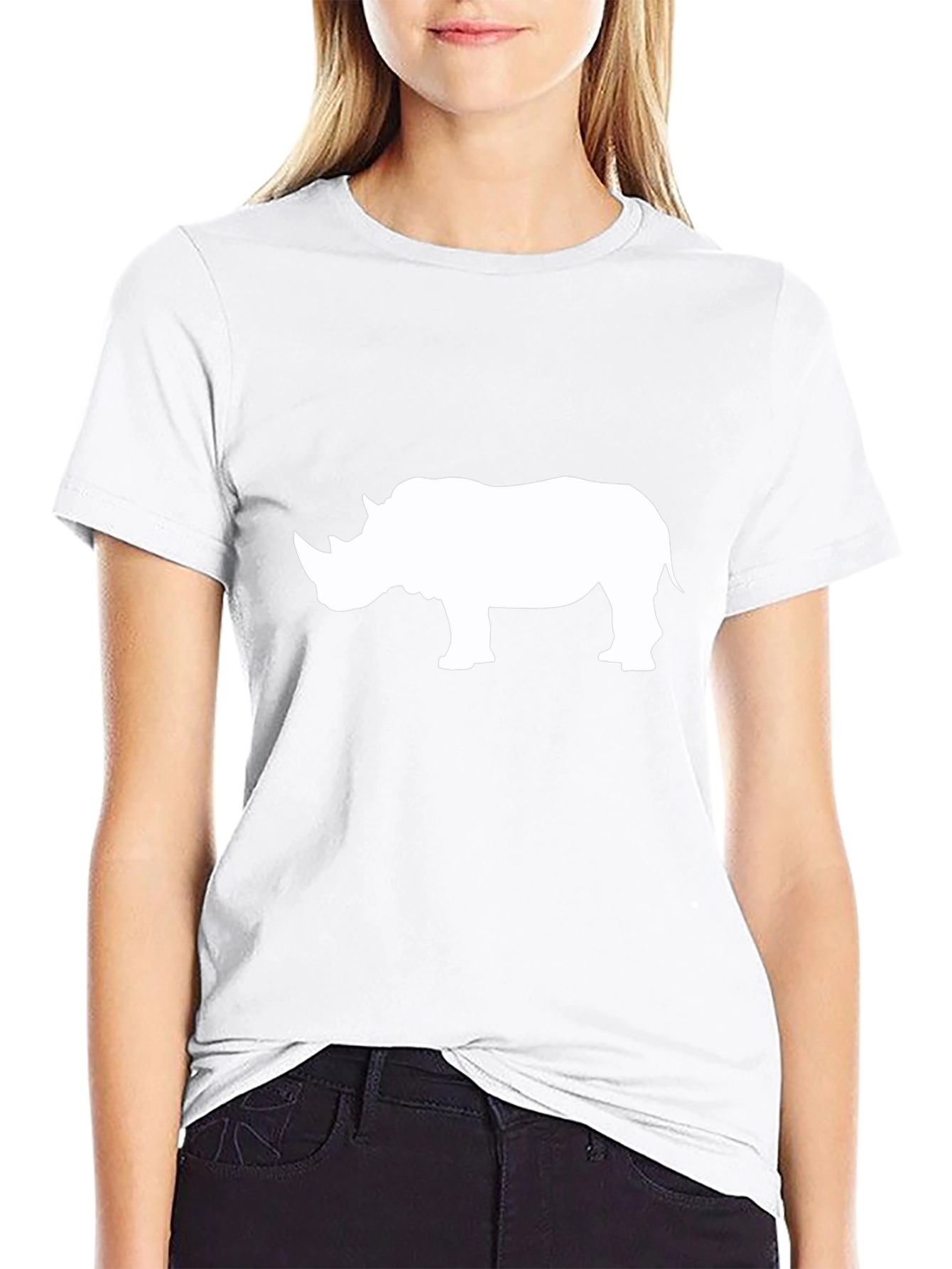 Black Rhino Graphic Tee - Stylish Wildlife Design