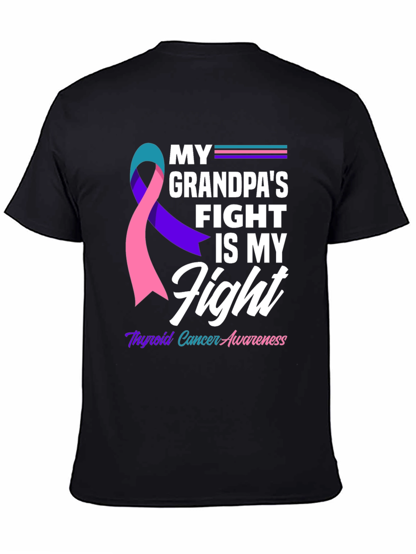 Thyroid Cancer Awareness T-Shirt - Grandpas Fight