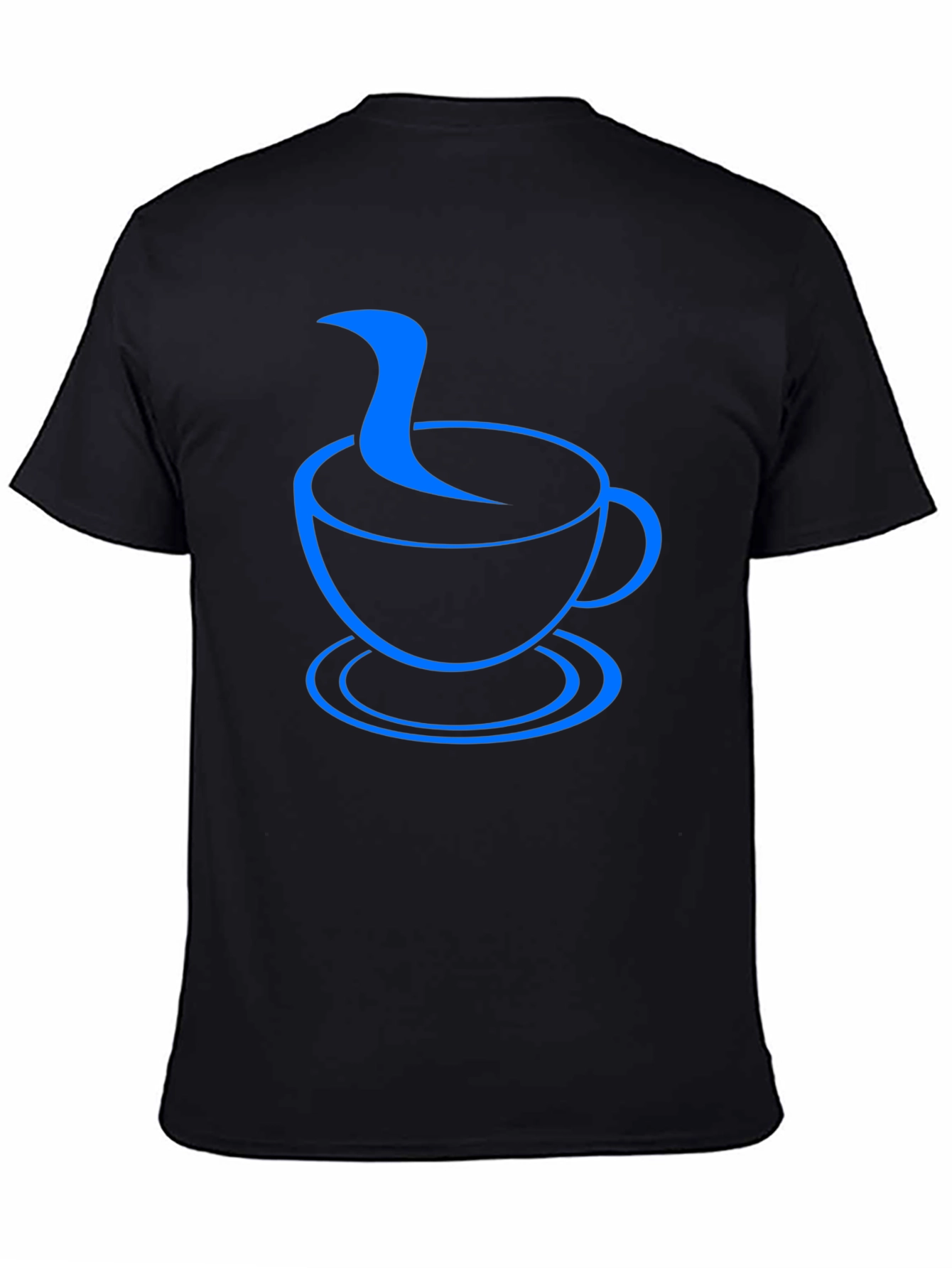 Coffee Cup Graphic Tee - Black Casual T-Shirt