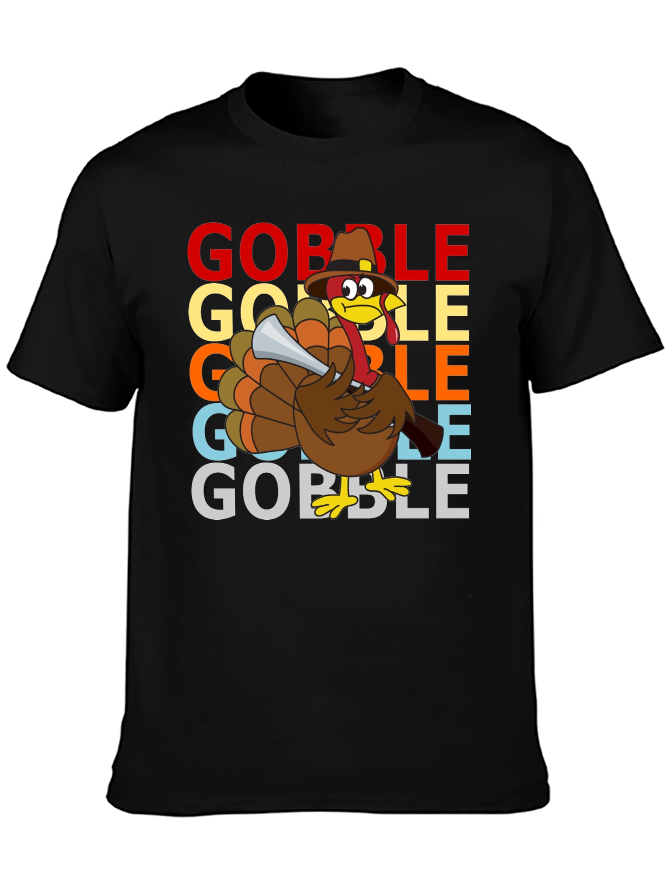 Gobble Thanksgiving Turkey T-Shirt