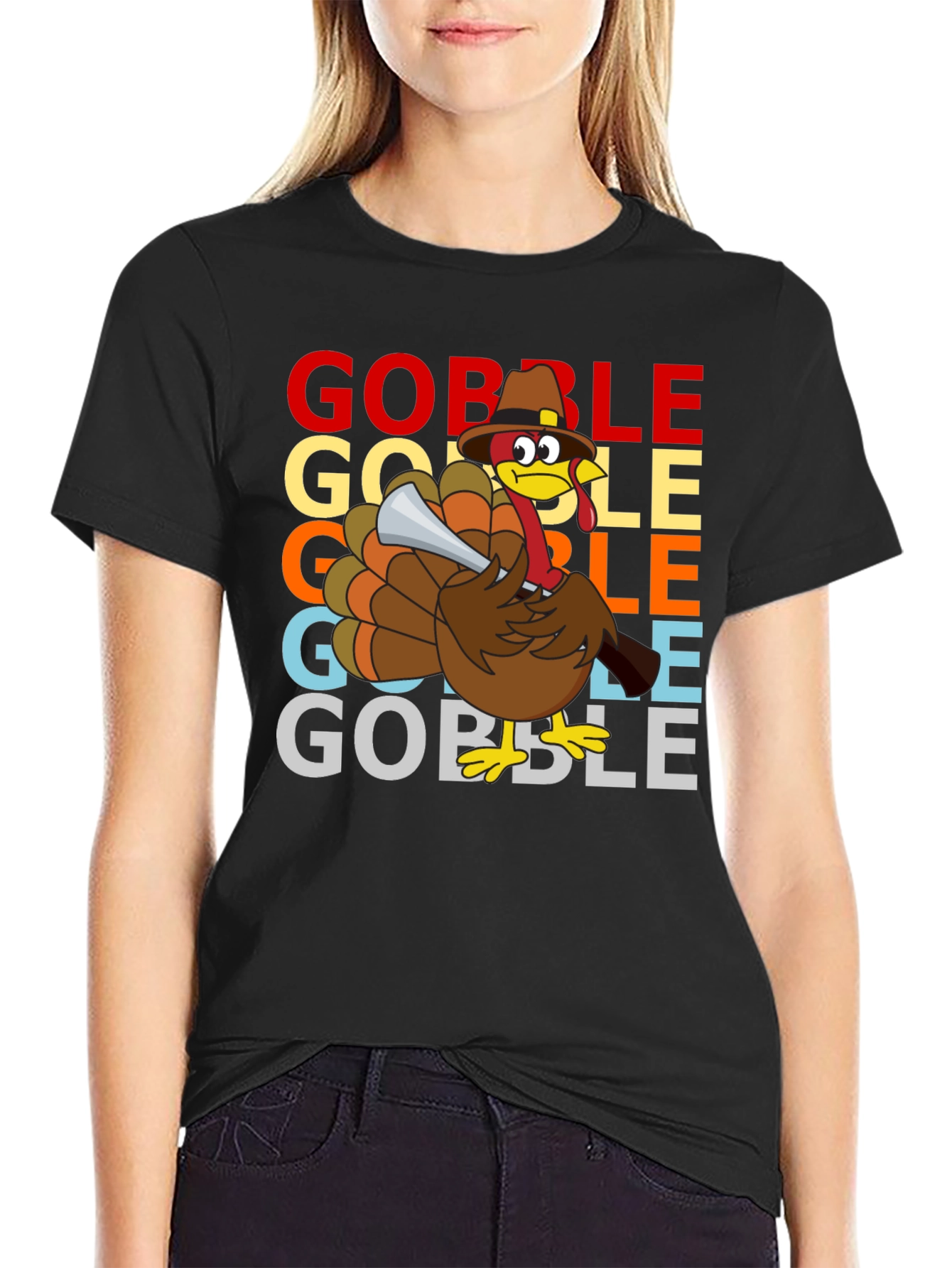 Gobble Thanksgiving Turkey T-Shirt