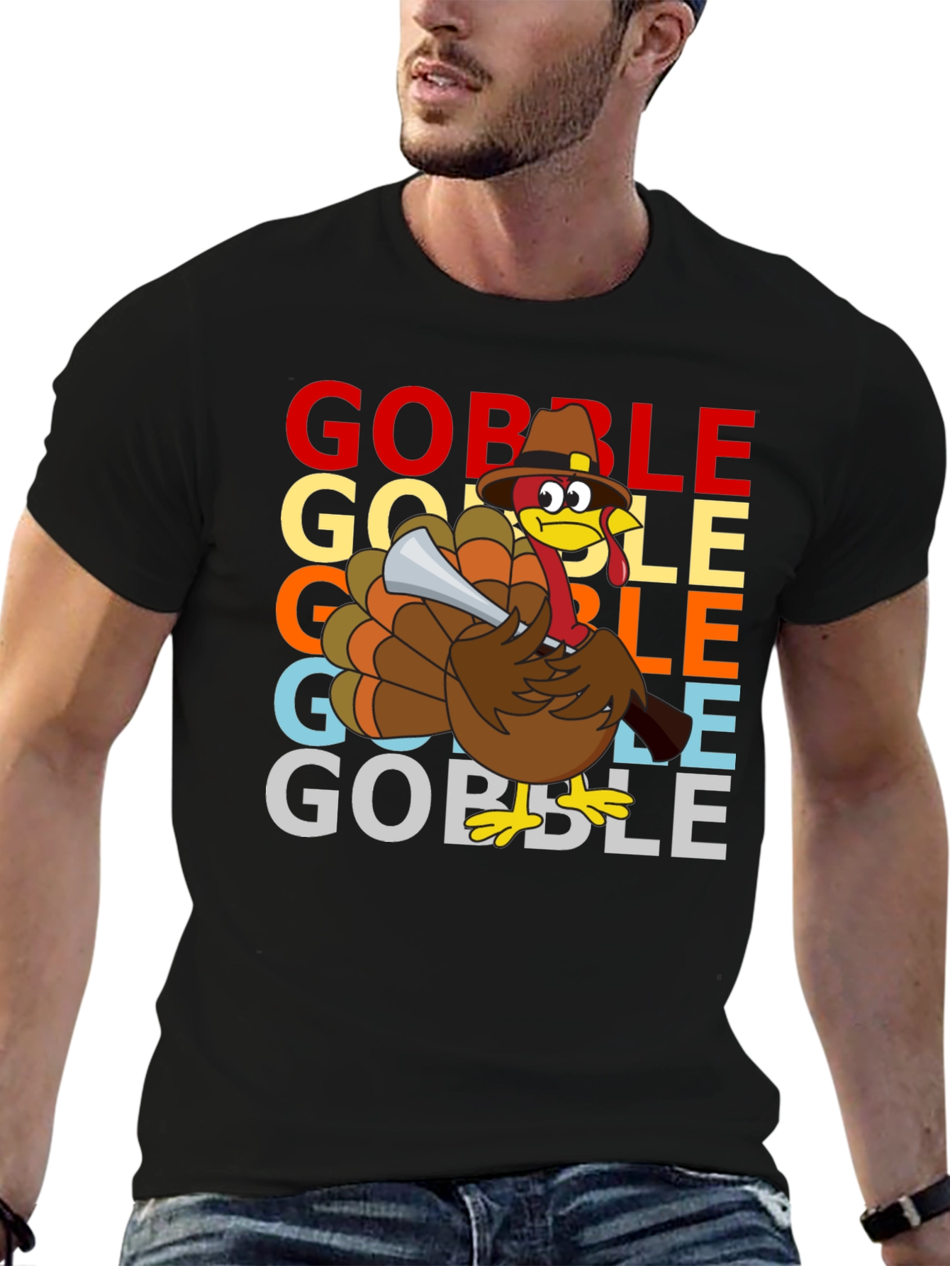 Gobble Thanksgiving Turkey T-Shirt