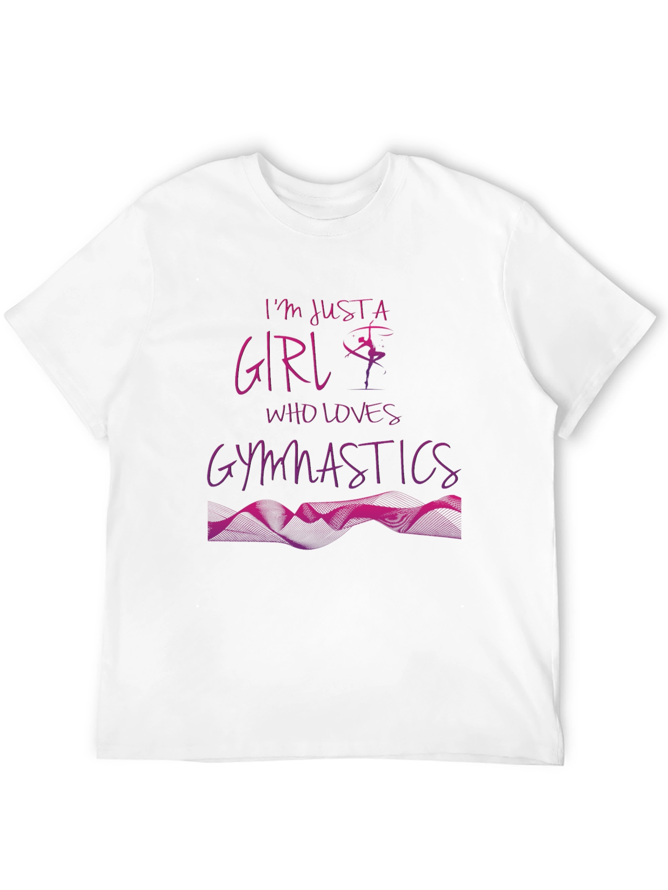 Gymnastics Girl T-Shirt - Black Love Gymnastics Tee