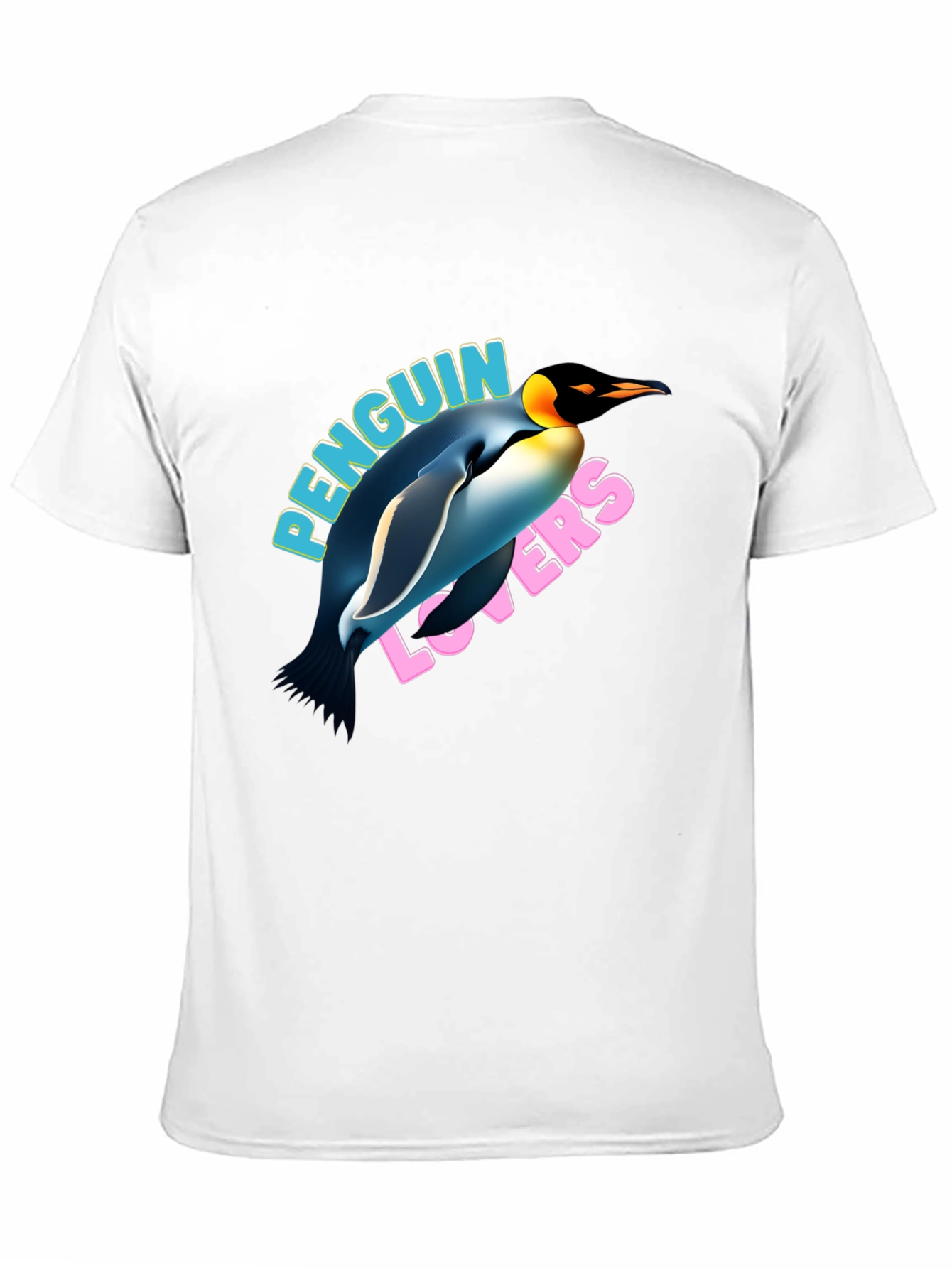 Penguin Lovers Graphic T-Shirt - Black