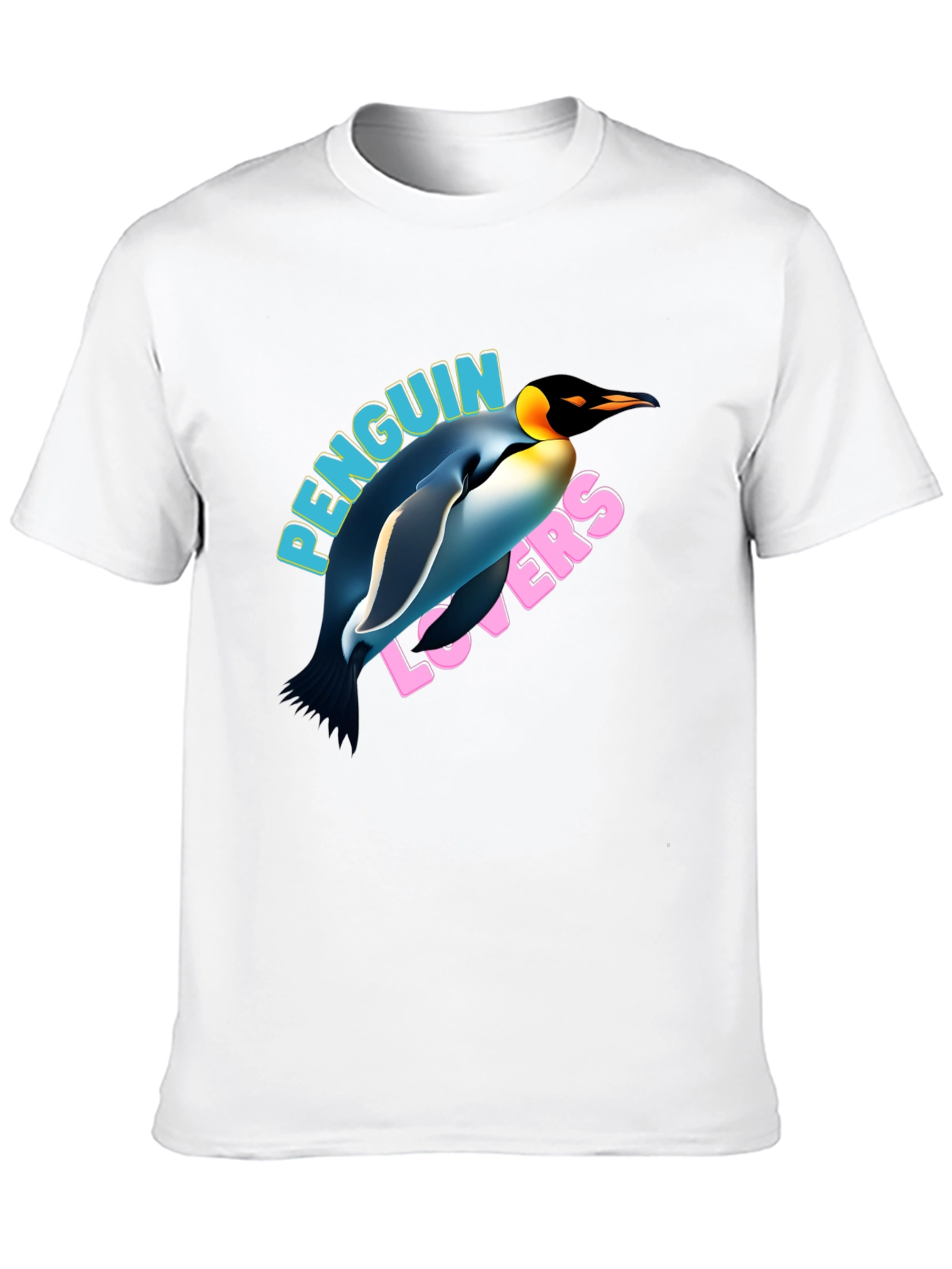 Penguin Lovers Graphic T-Shirt - Black
