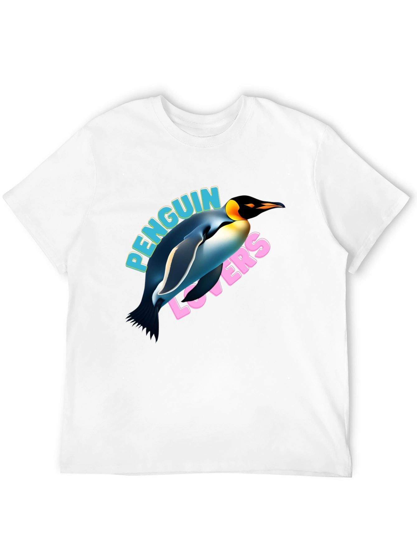Penguin Lovers Graphic T-Shirt - Black