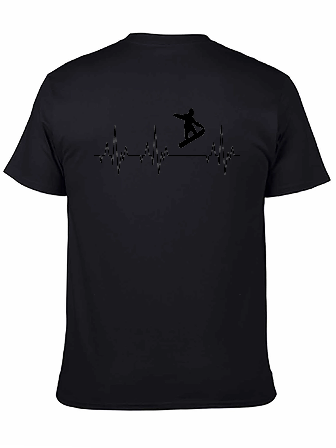 Snowboarder Heartbeat Graphic Tee