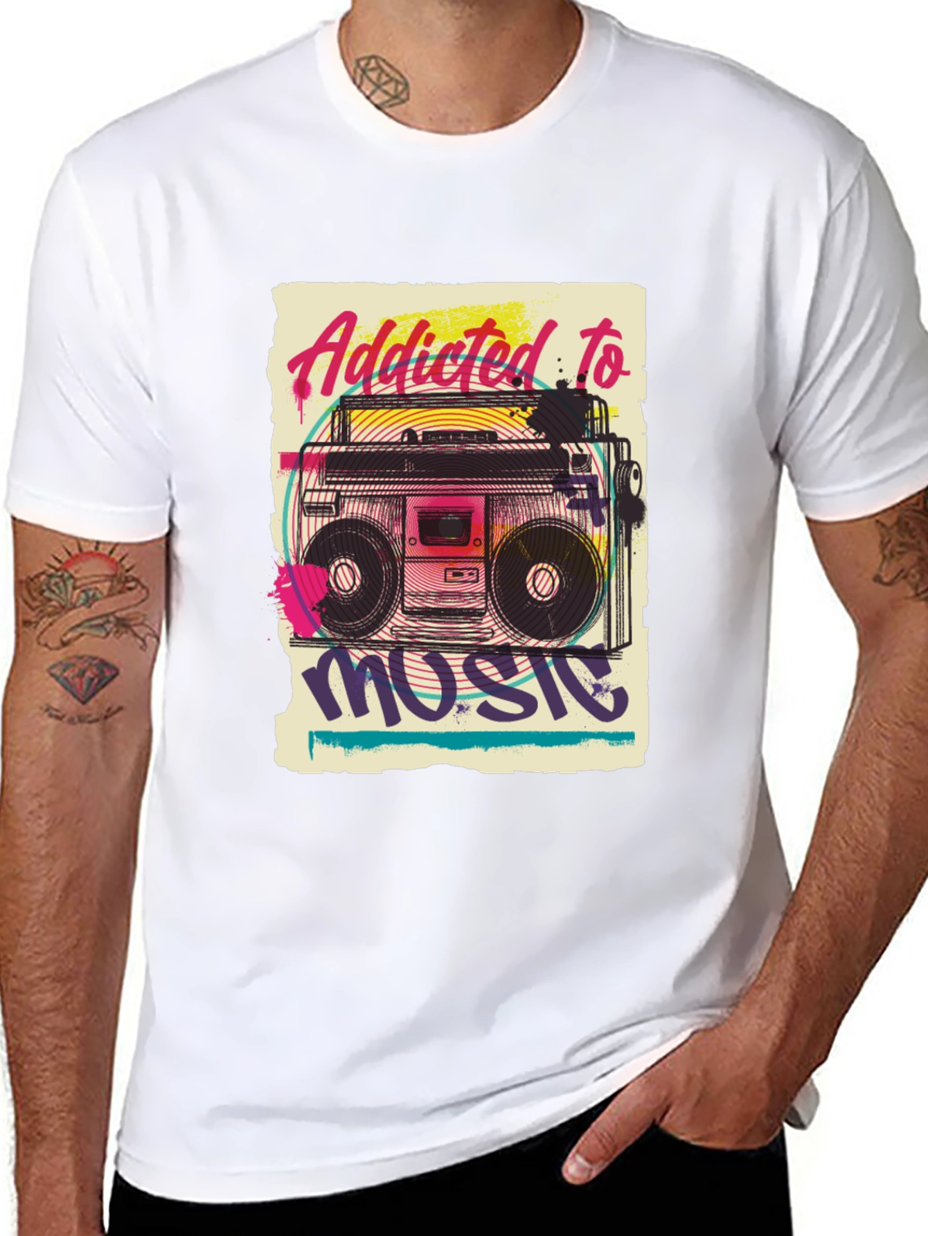 Addicted to Music Graphic Tee