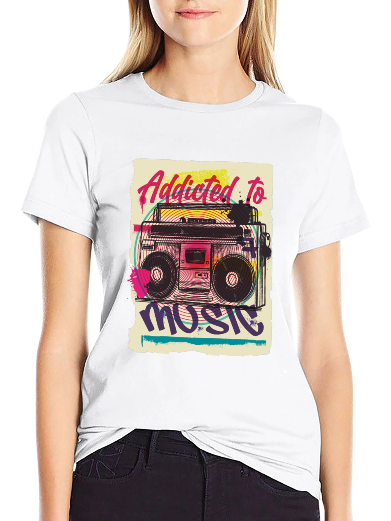 Addicted to Music Graphic Tee