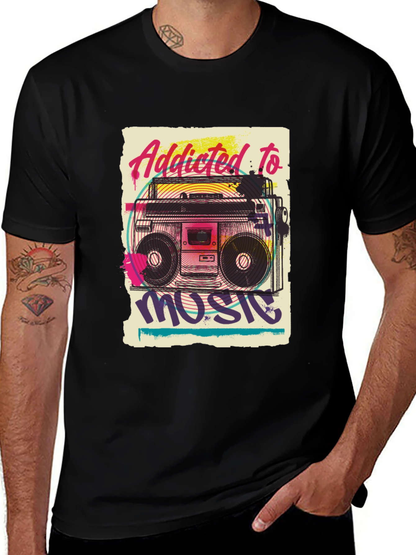 Addicted to Music Graphic Tee