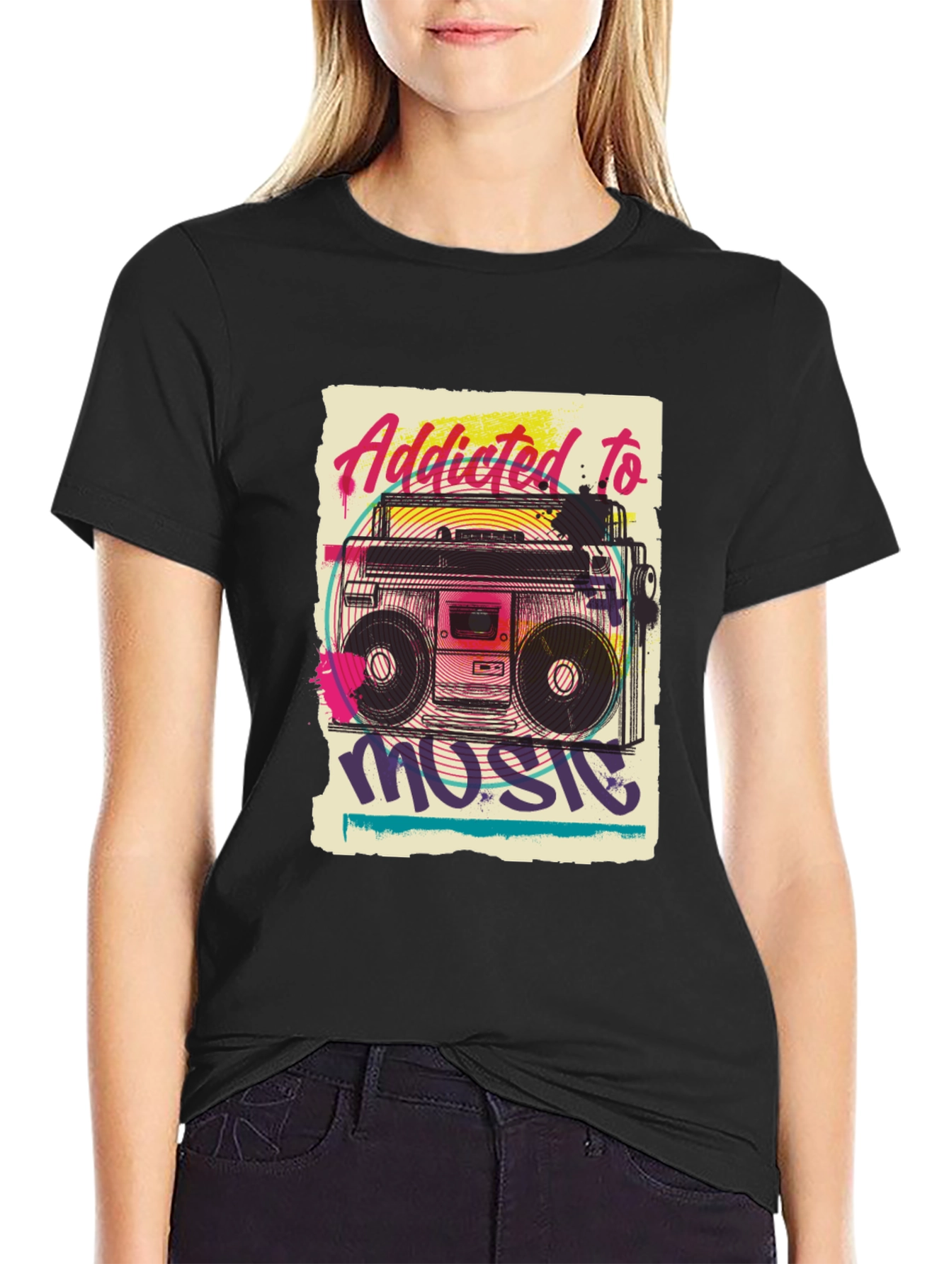 Addicted to Music Graphic Tee
