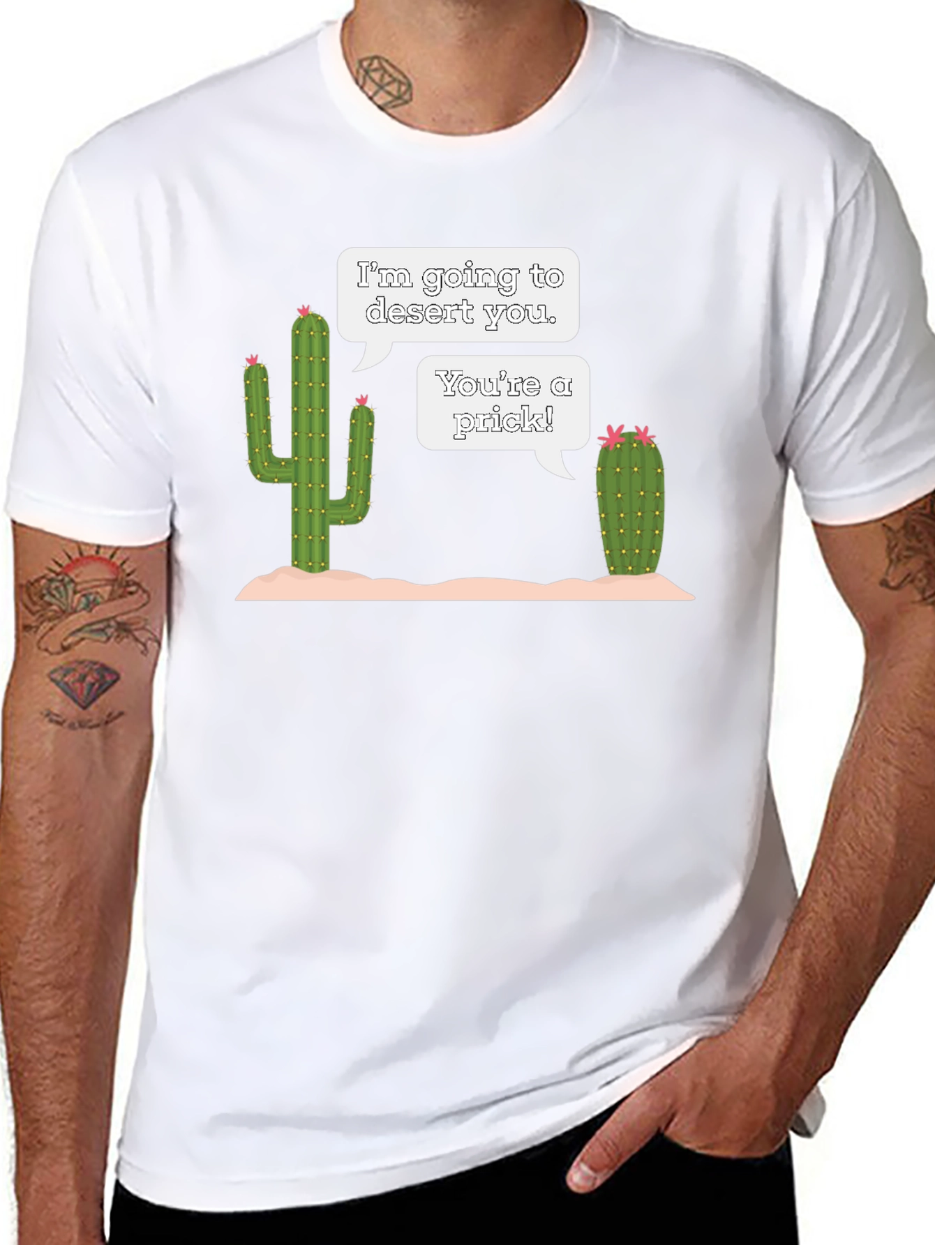 Humorous Cactus Pun T-Shirt - Desert Humor
