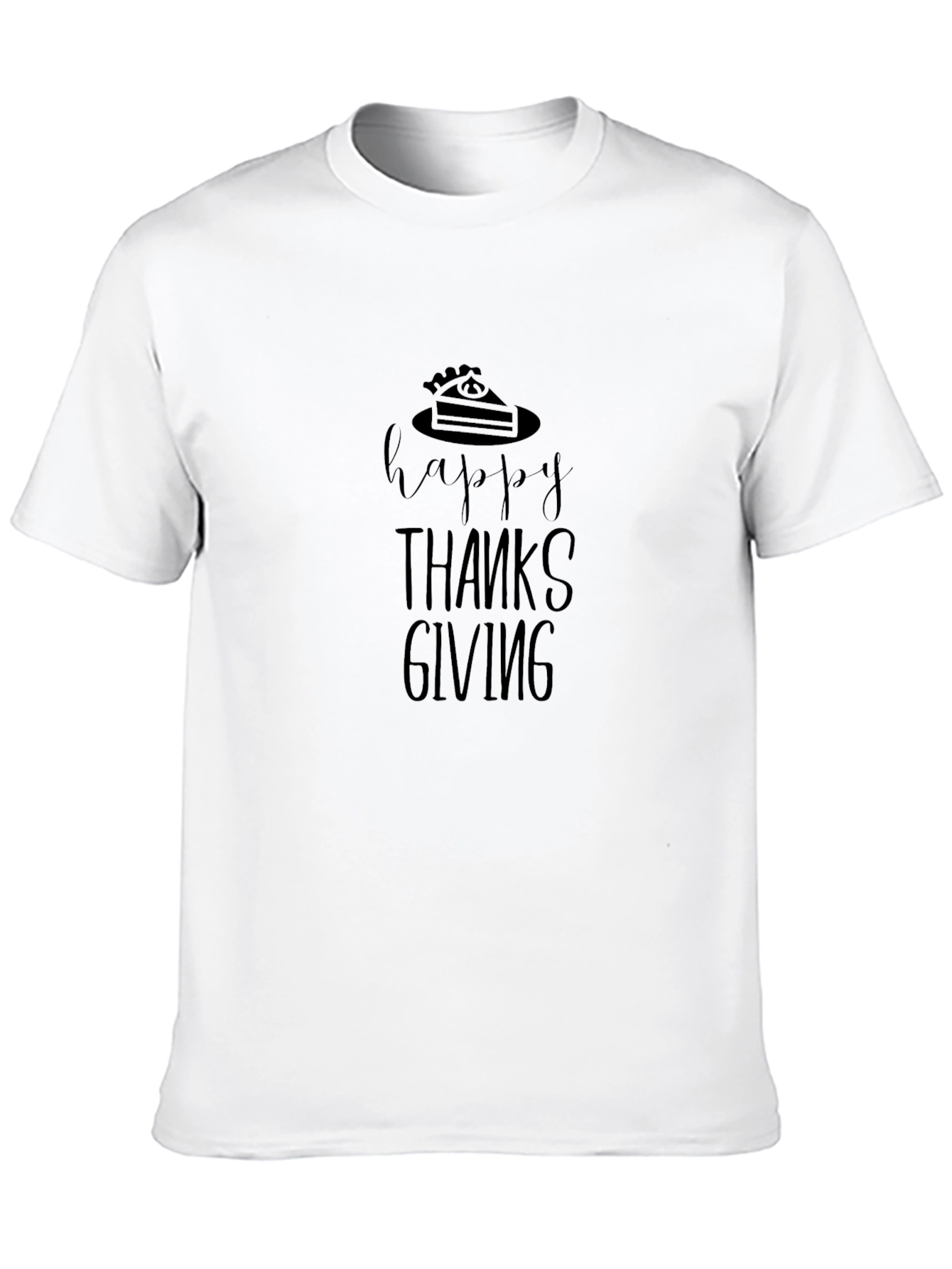 Happy Thanksgiving Black T-Shirt