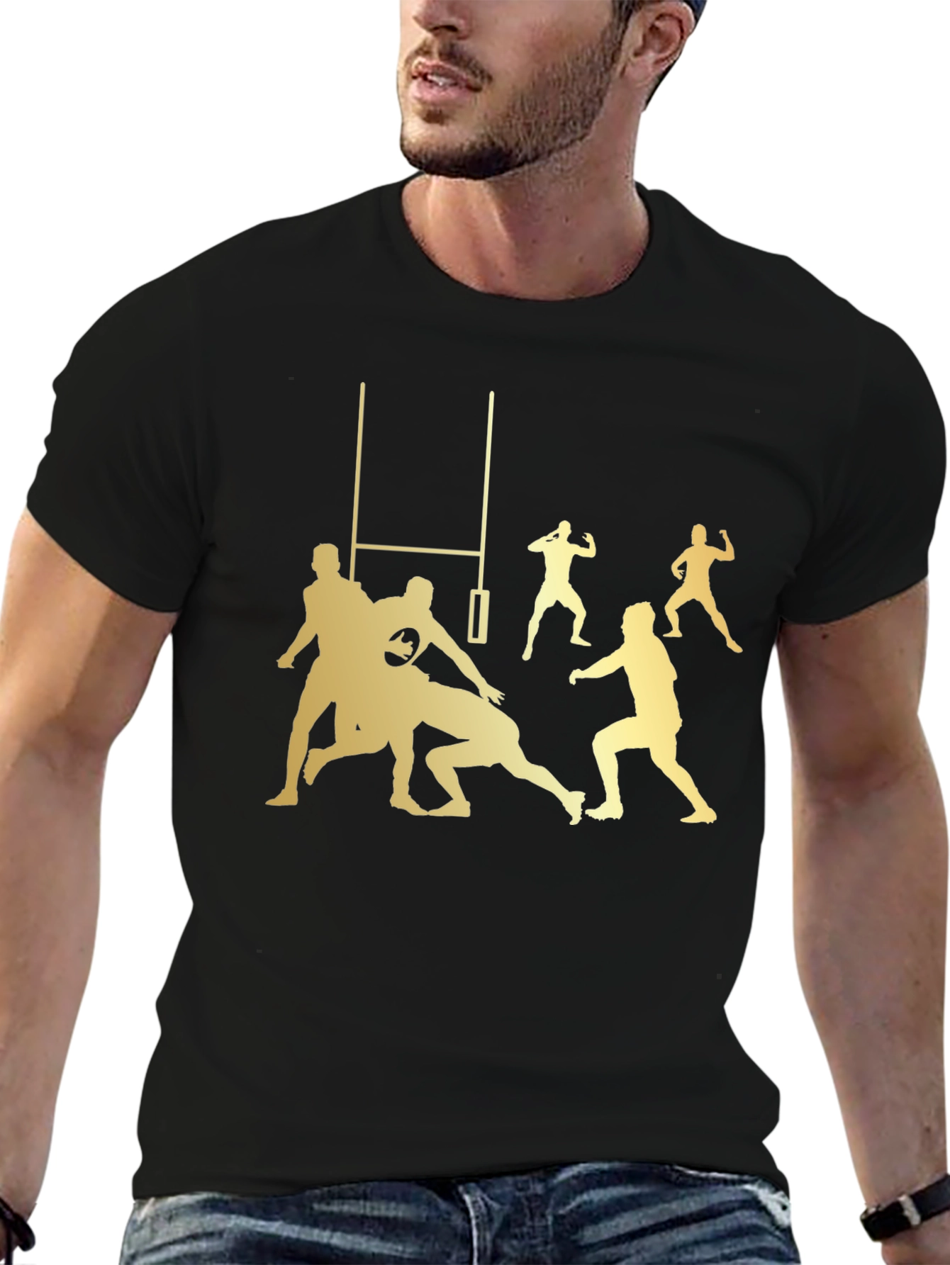 Rugby Players Graphic T-Shirt