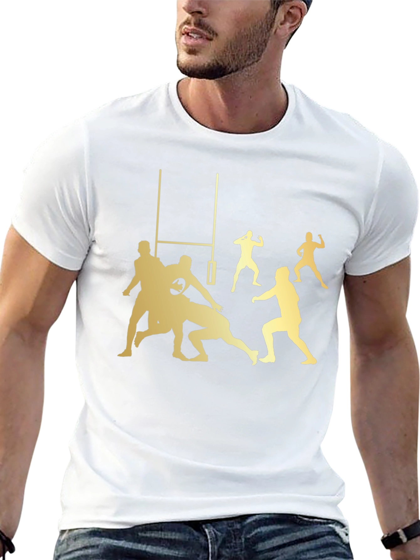 Rugby Players Graphic T-Shirt