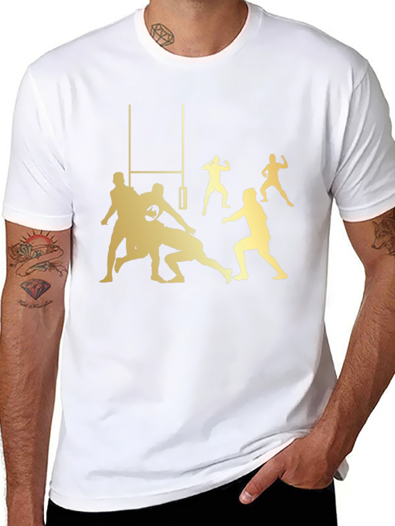 Rugby Players Graphic T-Shirt